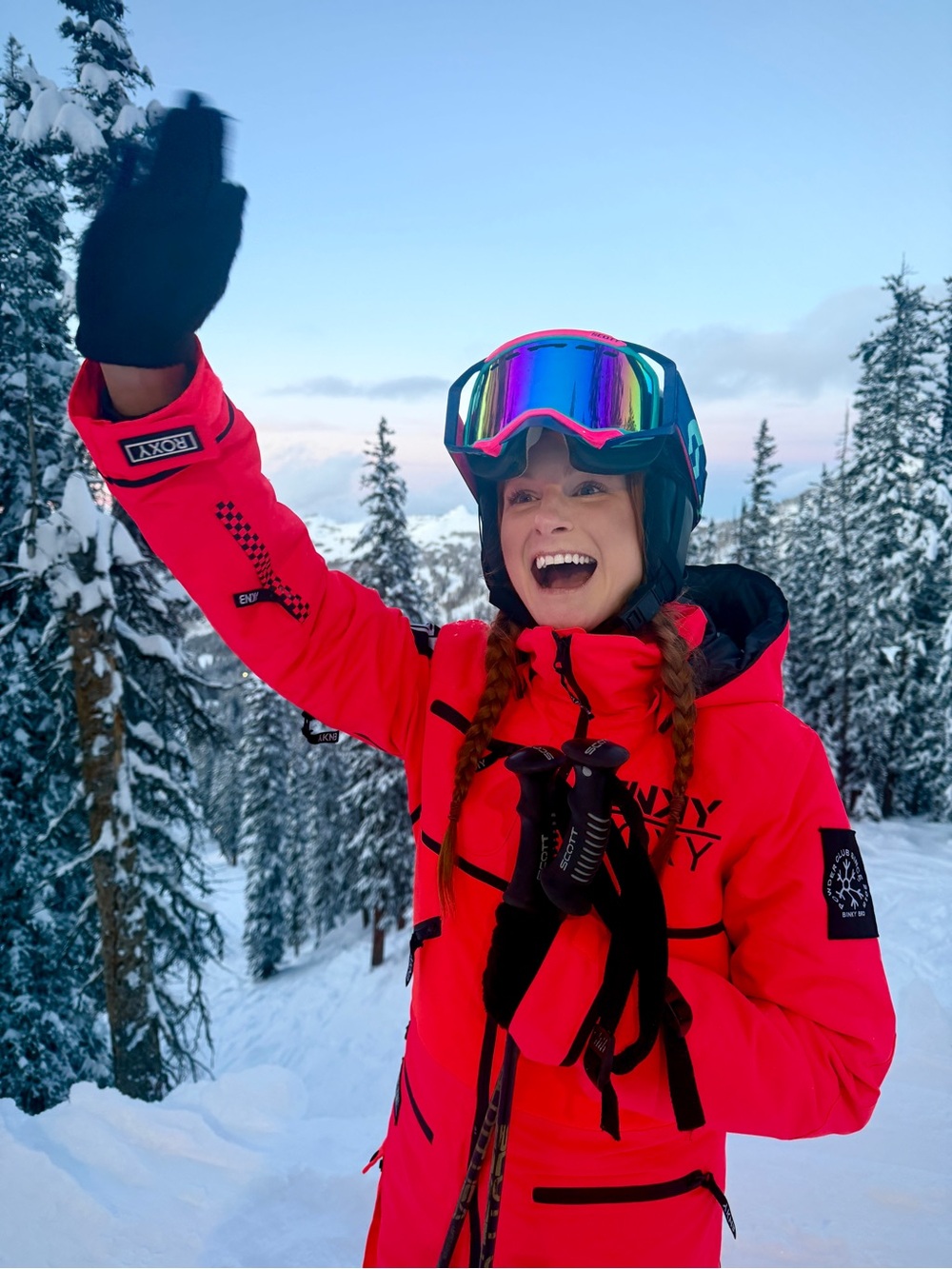 Women’s ski suit - Bright Pink - Picture 2 of 6